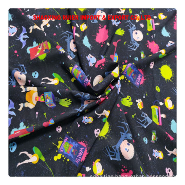 Custom Print Design 100% polyester taffeta fabric